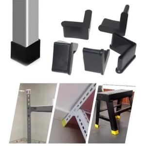 16pcs Rubber angle iron sleeve thickened triangular foot sleeve shelf sleeve cable trench L-shaped plug table chair seal sleeve