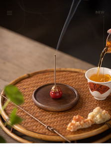 Indoor Ceramic Incense Holder Mini Tea Ceremony Aromatherapy Burner Creative Tea Leaf Storage Bowl Practical Home Decor