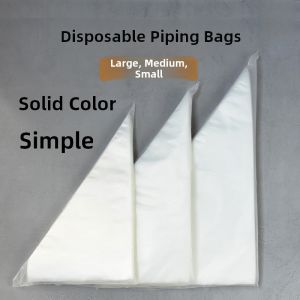 Thickened Disposable Floral Piping Bags Baby Complementary Food Cream Cake Baking Tools White Little Fox Brand GJ-06