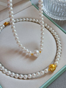 YISHU | Large Pearl Necklace White