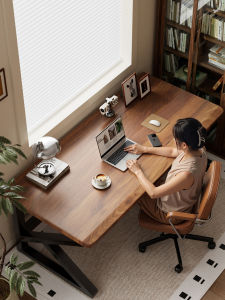 SAMEDREAM | Double Gaming Real Wood Computer Desk