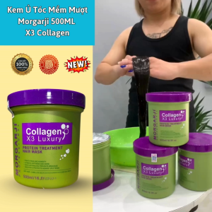 Hấp phục hồi Morgarji Collagen 500ml (hũ) Giúp tóc suông mượt óng ả Chính Hãng .
