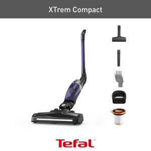Tefal X-Trem Compact Allergy (TY1238) Handstick Vacuum 25 AW suction power Multi-surface 3-in-1 Flex 40 mins runtime 0.4L dust container Tefal X Trem Compact - Lazada
