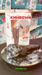 DECAKILA เครื่องโกนหนวดโรตารี่ จอแสดงผล LED แบบดิจิตอล กันน้ํา รุ่น KMHR014W (Rotary shaver) เครื่องตกแต่งเส้นขน เครื่องโกนแบบโรตารี่ กันน้ํา