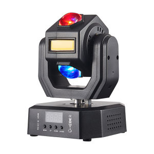 Đèn Moving Head Mini Điều Khiển Bằng DMX Và Âm Thanh Dành Cho Sự Kiện Disco DJ Đám Cưới Tiệc Tại Nhà Chiếu Sáng Chùm Tia Mạnh Hiệu Ứng Ánh Sáng Sân Khấu Tích Hợp.