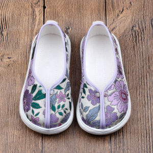 Handmade Pure Cotton Childrens Shoes Qingying Old Beijing Cloth Shoes Hanfu Style Nursery School Shoes Thousand Layer Bottom