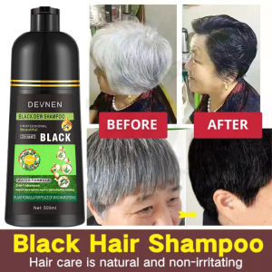 DEVNEN Sampo Penghitam Rambut Uban Shampo Uban Black Shampoo/ Penghitam Rambut Beruban Instan / Penghitam Rambut Uban / Hair Shampo Black