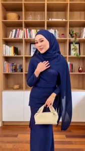 Diana Slim Dress Ceruty Mix Brukat Gamis Lebaran 2025 Mewah Dress Kondangan Wanita Elegan Viral