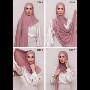 Newest Soft Cotton Jersey Double Loop Instant Hijab Muslim Headwrap Islamic Headscarf Scarf
