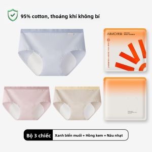 Quần lót AIMO cho nữ vải cotton thoáng khí chống thấm kháng khuẩn