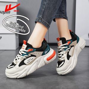 Warrior | Vintage Thick Sole High Top Casual Sports Shoes Black