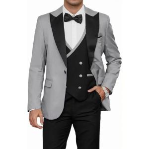 Royal blue Suits for Men Slim Fit Groom Wedding Suits Tuxedo Best Man Blazer Vest Pant 3 Pieces Fashion Marriage Costume