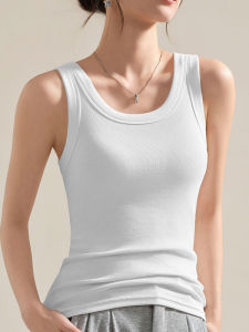 Áo Ba Lỗ Modal Không Tay Ôm Vừa Vặn Mùa Xuân Hè Màu Trơn Cổ Chữ V Tay Dây Cho Nữ Chất Liệu Polyester Thường Ngày