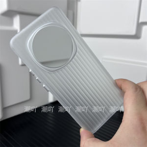 Honor Magic6Pro Phone Case Creative Corrugated Texture Magnetic Absorption Hard Shell Full Edge Protection Ice Fog Luxury Feel