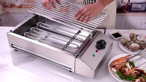 🔥READY STOCK🔥 2 IN 1 2500W Electric Grill Stainless Steel Smokeless BBQ Grill Countertop Barbecue Oven With Temperature Control