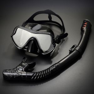 Snorkeling Set Anti-Fog Silicone tempered glass Diving Mask original Goggles Anti Leak Snorkel Mask for Adults
