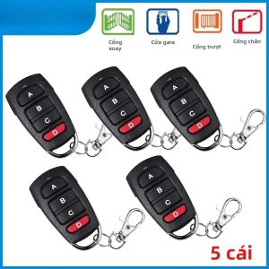 DEA 433-1 433-2 433-4 MIO TD2 TD4 Mã Cố Định Cửa Nhà Để Xe Điều Khiển Từ Xa Thay Thế Kim Loại PVC 433.92 MHz Có Pin
