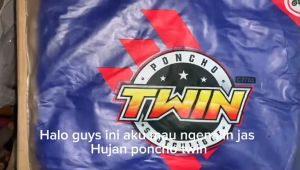 Jas Hujan Ponco Twin Scothlight 2 in 1 dua kepala poncho dewasa skotlek kualitas Mantap
