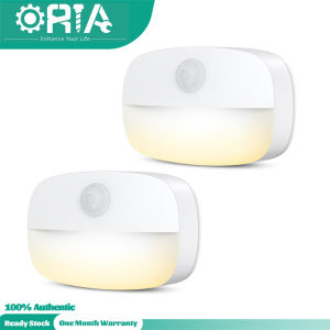 Đèn tường trong nhà Đèn cảm biến chuyển động đèn ngủ LED không dây oria đèn tủ quần áo chạy bằng pin đèn an toàn cho hành lang cầu thang phòng tắm nhà bếp tủ-2 gói