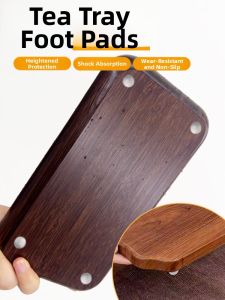 MINQI | Adhesive Non-slip Riser Round Tea Tray Foot Pads