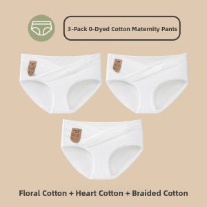 MiiOW | Pregnant Women Cotton Underwear V-Shaped Support Belly Short Pants Pure Cotton Antibacterial Early To Late Pregnancy Seamless