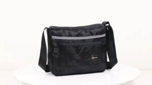 LAZ113) High Quality Water Resistant SNIPER Messenger Bag Sling bag Crossbody Bag with waterproof zipper cover & Reflective Strap Pocket