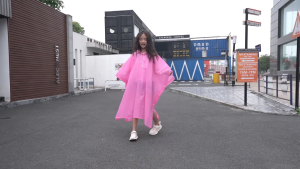 Children Raincoat Hooded Childrens Raincoat Outdoor Travel Backpack One Piece Thickened Raincoat