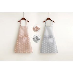 Fashionable And Cute Home Oil Resistant Apron Kitchen Cooking Waist Milk Tea Shop Work Clothes