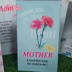 Mom / Mothers Day Gift 2024 / Photo Frame Glass Wishes ** MALAYSIA READY STOCK SHIP FROM KL