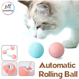 SKISOPGO Electric Ball Toy Cat Indoor Automatic Rolling Ball Toy Interactive For Pet Training Self-moving Auto Ball Toys