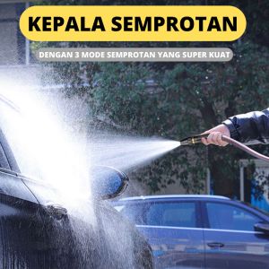 SEMPROTAN AIR CUCI MOTOR KUNINGAN HOSE NOZZLE SPRAY STEAM TAMAN MOBIL WATER JET