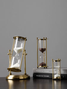 สร้างสรรค์ นาฬิกาชั่วโมงแบบย้อนยุคสำหรับเด็ก 5 นาที 10 นาที 1 ชั่วโมง เครื่องประดับตกแต่งห้องทำงานหรูหรา สไตล์เรียบง่าย