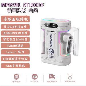 Marvel Original Wireless Bluetooth In-Ear Sports Headset Noise Reduction Bass Enhanced Gaming And Fitness Friendly Earbuds