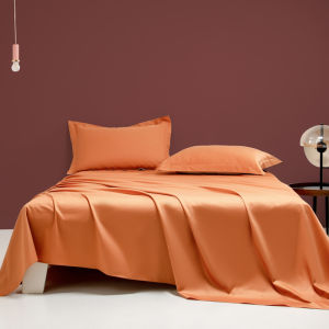 A-Class 100-Thread Count Pure Cotton Long-Staple Cotton Gown Sateen Solid Color Bed Sheet Single Person 1.5 Quilt Cover 1.8m