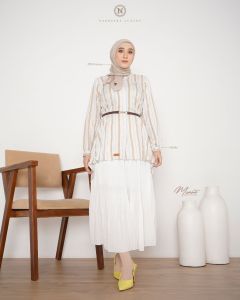 MOANA blouse by Nadheera luxury blouse kemeja atasan wanita lengan panjang terbaru
