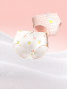 Purcotton | Cotton Breathable Medium Waist Girls Underwear 2 Pieces