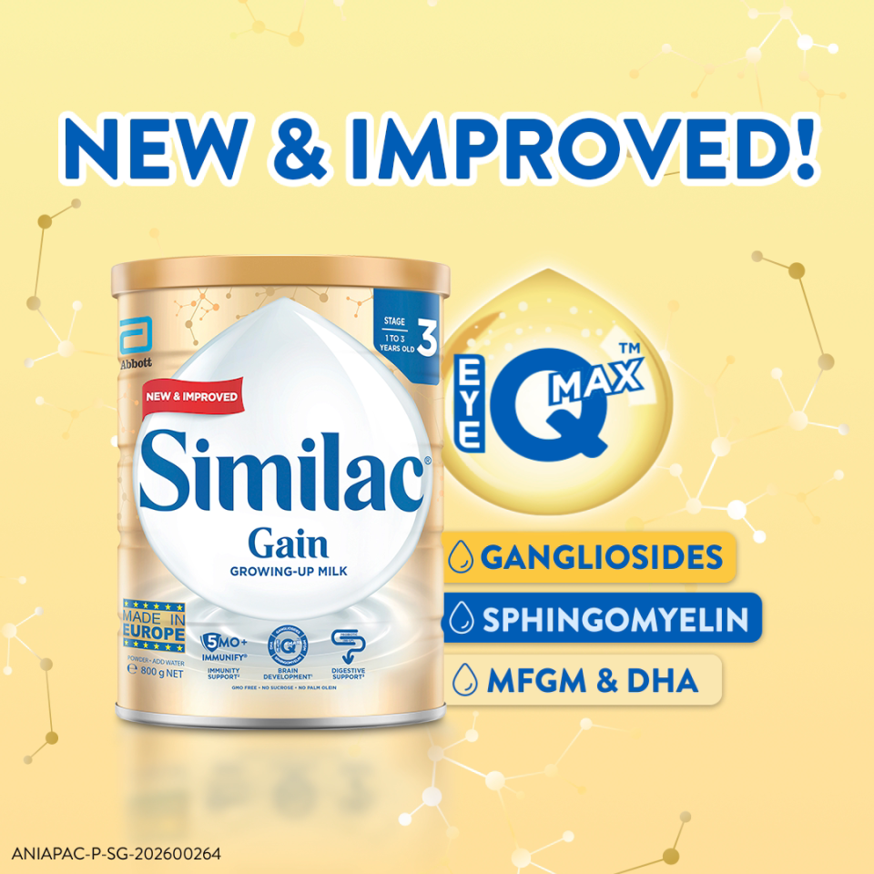 [Bundle of 3] Similac Gain 5MO Stage 3 Growing-Up Baby Milk Powder Formula 1.7kg (1 year onwards)