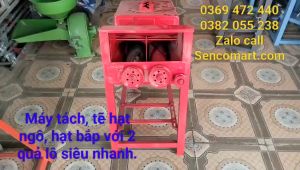 Khung máy tách hạt ngô đời mới nhất với thiết kế 2 lô tách siêu nhanh