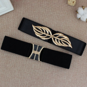 【Muswannas】High Quality Designer Elastic Womens Belt for Girl Coat Waist Belts Leopard Grain Color Waist Straps