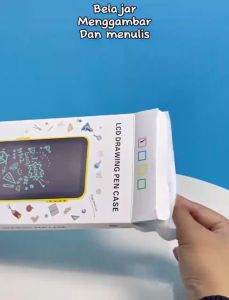 NASIUDUK KOTAK PENSIL DRAWING papan coret kreatif edukasi drawing box mainan anak tablet lcd gambar lcd writting lcd papan tulis anak papan coret coret anak K054