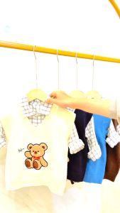 ANGENIUS Setelan Anak Laki-Laki Cullen 3in1 Vest Rajut Premium Usia 1-5 Tahun