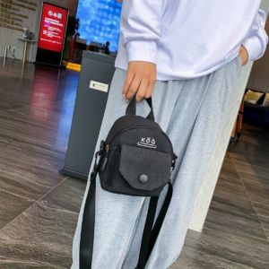 INS Korean Style Canvas Bag Womens Summer 2024 New Arrival Fashion Canvas Toast Bag Casual Shoulder Crossbody Small Square Bag