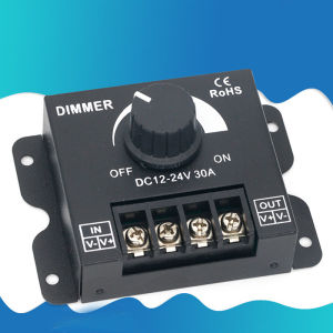 Saklar Dimmer Lampu DC12V-24V 30A Dimmer Lampu LED Pengatur Kecerahan Led Strip
