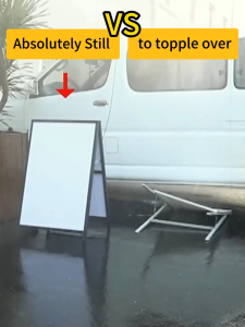 ☕wind-hardy no topple☕cafe menu signage double-sided size：60x90/60x120cm advertising board promotional advertising stand poster display stand poster stand poster standee menu stand 立式广告牌