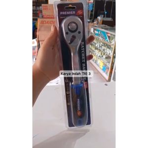 HL 1/2\"Inch Ratchet Handle Gagang Karet Ratchet Handle HL Premier 1/2\" Tekiro