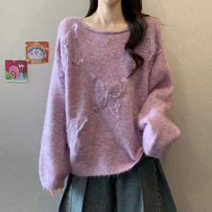Design Stylish Oversized Slouchy Flower Knitwear