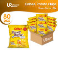 Calbee Honey Butter Potato Chips 22g x 80pcs - 1 Case. 