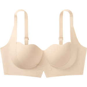 AIMO | เสื้อชั้นในไร้โครงทรงวีสำหรับผู้หญิง เสื้อชั้นในแบบปรับรูปหน้าอกให้ใหญ่ขึ้น ป้องกันการหย่อนคล้อย ไร้โครง ทรงบาง เสื้อชั้นในไร้รอยต่อ