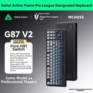 MCHOSE | Customizable Gasket-structured Wireless Tri-mode Mechanical Gaming Office Keyboard 87 Keys