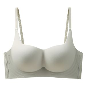 Maniyun Round Cup Soft Support Push Up Bra 固定杯 Fixed Cup Small Chest Gathered Seamless Bra Non-wired Lingerie